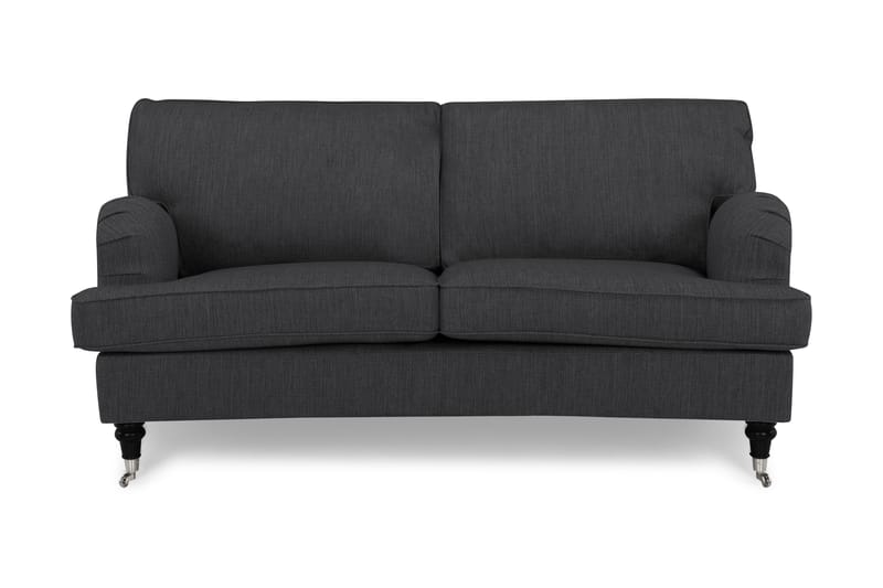 Sofa Oxford Classic 2-seter Buet - Antrasitt - 2 seter sofa - Howard-sofaer