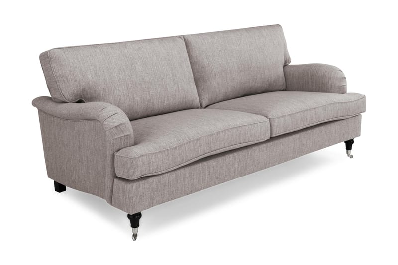 Sofa Oxford Classic 3,5-seter - Grå|Brun - Howard-sofaer - 3 seter sofa