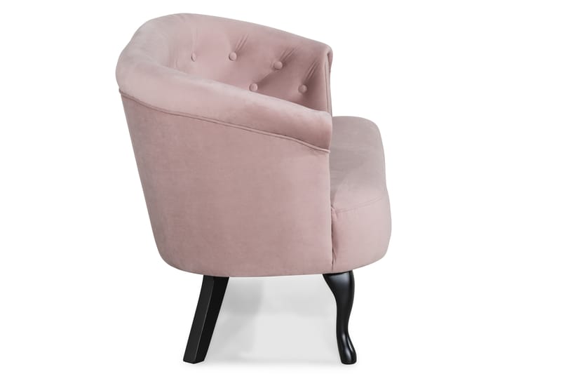 Sofa Thunia Siss Fløyel - Lysrosa Fløyel - Møbler - Sofaer - Howard-sofaer