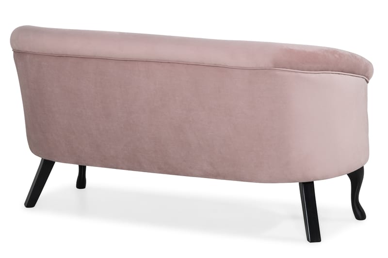 Sofa Thunia Siss Fløyel - Lysrosa Fløyel - Møbler - Sofaer - Howard-sofaer