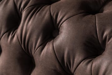 Sofa Walton Lyx 3-seter Buet - Mørkbrun - Møbler - Sofaer - Howard-sofaer