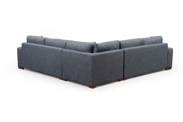 Huelva 5-seter Venstrevendt L-formet Hjørnesofa 323 cm med Sidebord i Stoff - Grå - Møbler - Sofaer - Hjørnesofaer