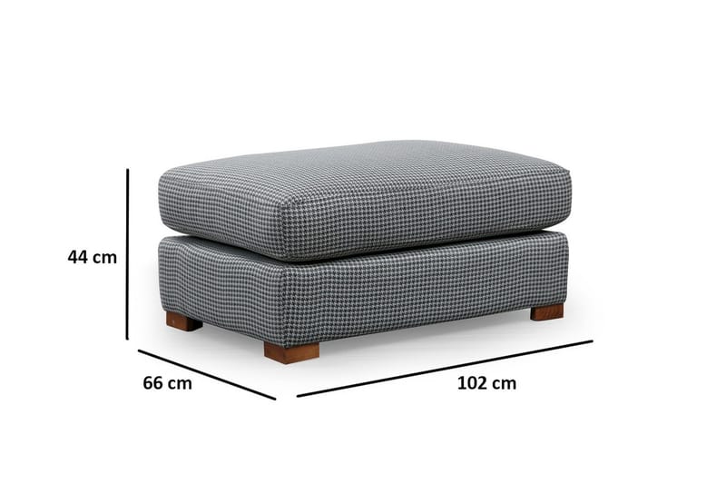 Huelva 5-seter Venstrevendt L-formet Sofa med Sjeselong 308 cm i Stoff - Grå - Møbler - Sofaer - Sofaer med sjeselong