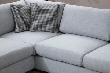 Huelva 5-seter Venstrevendt L-formet Sofa med Sjeselong 308 cm i Stoff - Grå - Møbler - Sofaer - Sofaer med sjeselong