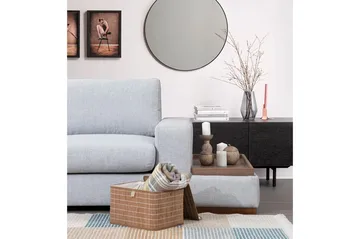 Huelva 5-seter Venstrevendt L-formet Sofa med Sjeselong 308 cm i Stoff - Grå - Møbler - Sofaer - Sofaer med sjeselong