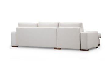 Huelva Høyrevendt L-formet Sofa med Sjeselong 270 cm i Stoff - Benhvit - Møbler - Sofaer - Sofaer med sjeselong