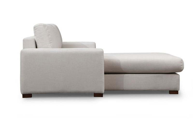 Huelva Høyrevendt L-formet Sofa med Sjeselong 270 cm i Stoff - Benhvit - Møbler - Sofaer - Sofaer med sjeselong