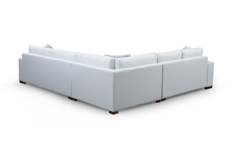 Huelva Venstrevendt L-formet Hjørnesofa 322 cm i Stoff med Brede Armlener - Isblå - Møbler - Sofaer - Hjørnesofaer