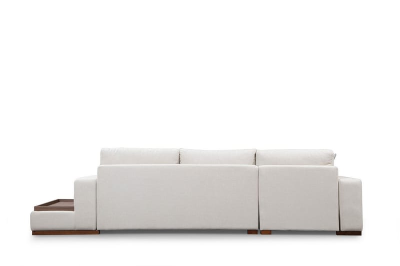 Huelva Venstrevendt L-formet Sofa med Sjeselong 312 cm i Stoff - Kremhvit - Møbler - Sofaer - Sofaer med sjeselong
