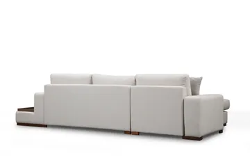 Huelva Venstrevendt L-formet Sofa med Sjeselong 312 cm i Stoff - Kremhvit - Møbler - Sofaer - Sofaer med sjeselong
