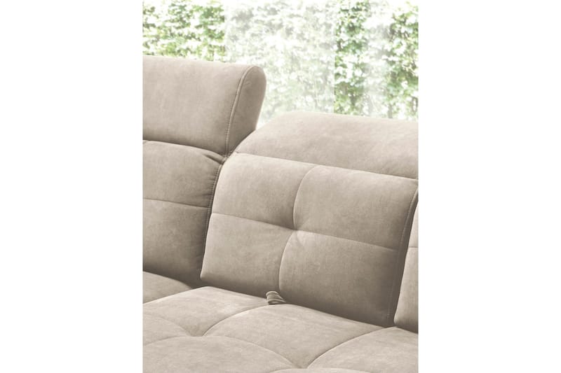 Inferne 5-seter Sofa med Sjeselong - Beige - Møbler - Sofaer - Sofaer med sjeselong