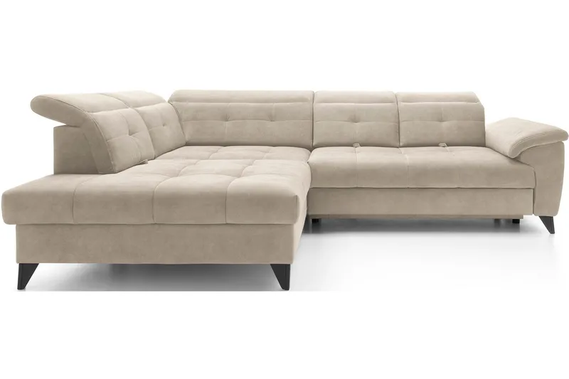 Inferne 5-seter Sofa med Sjeselong - Beige - Møbler - Sofaer - Sofaer med sjeselong