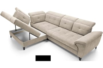 Inferne 5-seter Sofa med Sjeselong - Beige - Møbler - Sofaer - Sofaer med sjeselong