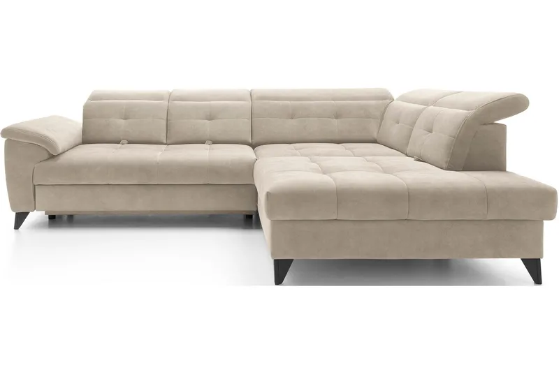 Inferne 5-seter Sofa med Sjeselong - Beige - Møbler - Sofaer - Sofaer med sjeselong