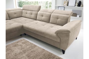 Inferne 5-seter Sofa med Sjeselong - Beige - Møbler - Sofaer - Sofaer med sjeselong