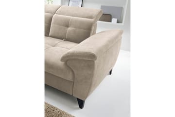 Inferne 5-seter Sofa med Sjeselong - Beige - Møbler - Sofaer - Sofaer med sjeselong