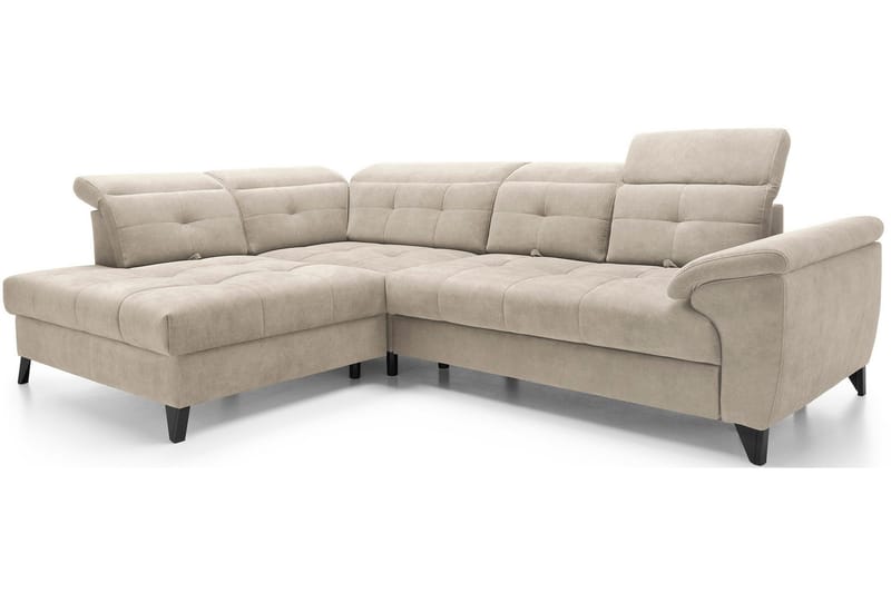 Inferne 5-seter Sofa med Sjeselong - Beige - Møbler - Sofaer - Sofaer med sjeselong