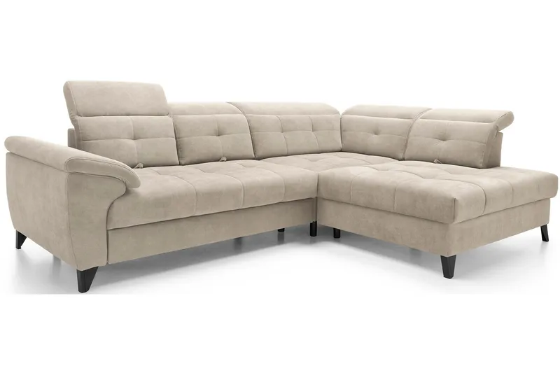 Inferne 5-seter Sofa med Sjeselong - Beige - Møbler - Sofaer - Sofaer med sjeselong