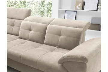 Inferne 5-seter Sofa med Sjeselong - Beige - Møbler - Sofaer - Sofaer med sjeselong