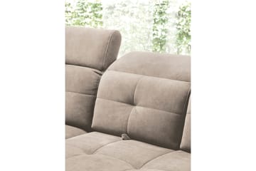 Inferne 5-seter Sofa med Sjeselong - Beige - Møbler - Sofaer - Fløyelssofaer