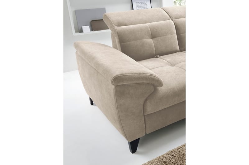 Inferne 5-seter Sofa med Sjeselong - Beige - Møbler - Sofaer - Sofaer med sjeselong