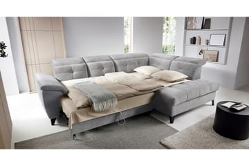 Inferne 5-seter Sofa med Sjeselong - Grå - Møbler - Sofaer - Sofaer med sjeselong