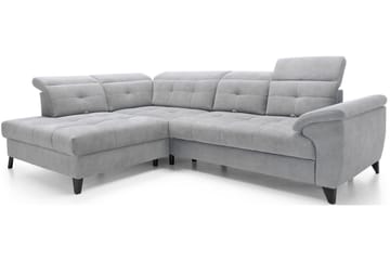 Inferne 5-seter Sofa med Sjeselong - Grå - Møbler - Sofaer - Sofaer med sjeselong
