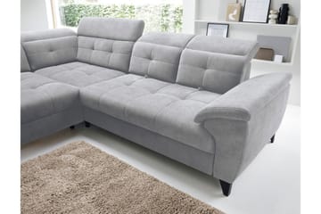 Inferne 5-seter Sofa med Sjeselong - Grå - Møbler - Sofaer - Sofaer med sjeselong