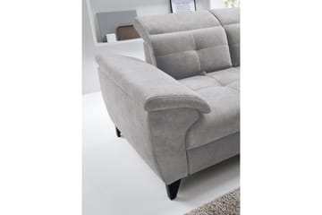 Inferne 5-seter Sofa med Sjeselong - Grå - Møbler - Sofaer - Sofaer med sjeselong