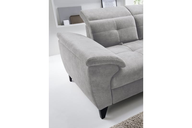 Inferne 5-seter Sofa med Sjeselong - Grå - Møbler - Sofaer - Sofaer med sjeselong