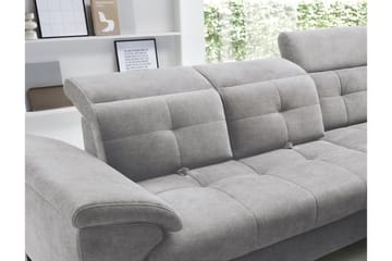 Inferne 5-seter Sofa med Sjeselong - Grå - Møbler - Sofaer - Sofaer med sjeselong