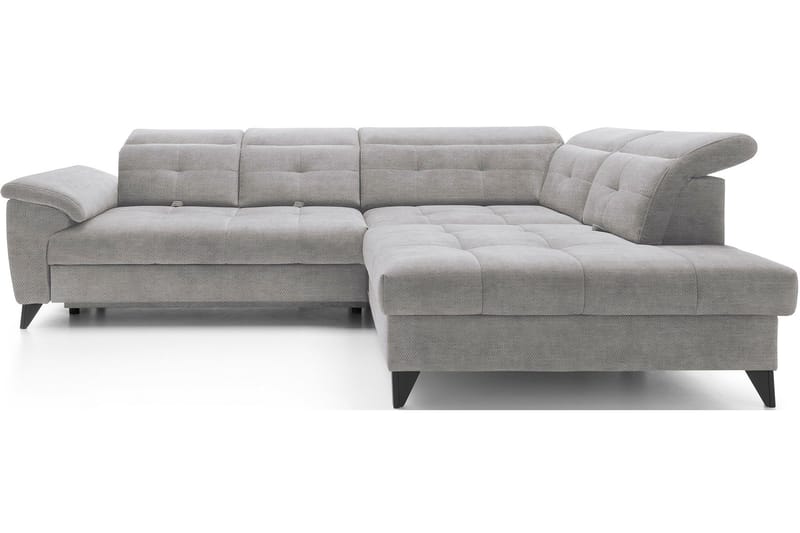 Inferne 5-seter Sofa med Sjeselong - Grå - Møbler - Sofaer - Sofaer med sjeselong