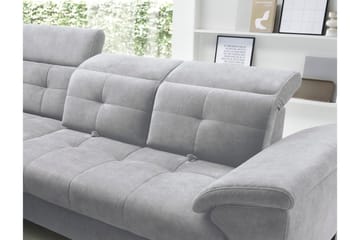 Inferne 5-seter Sofa med Sjeselong - Grå - Møbler - Sofaer - Sofaer med sjeselong
