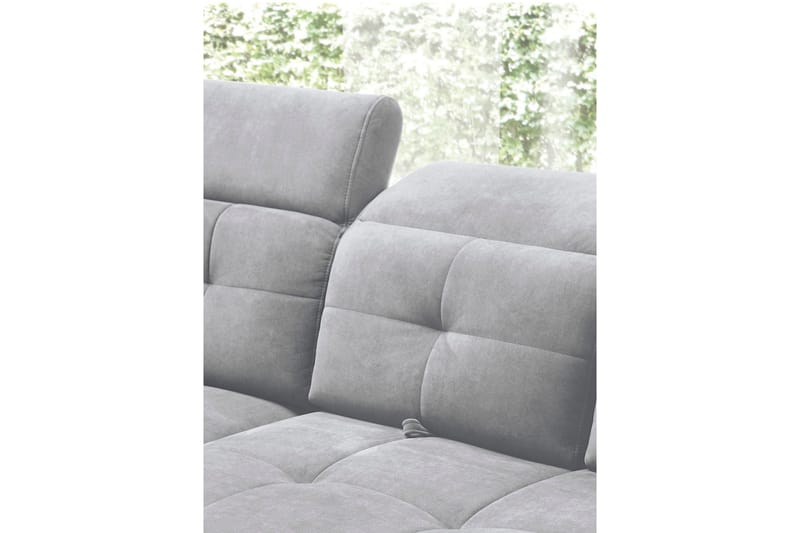 Inferne 5-seter Sofa med Sjeselong - Grå - Møbler - Sofaer - Sofaer med sjeselong