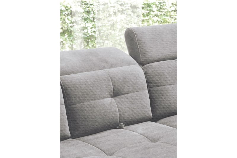 Inferne 5-seter Sofa med Sjeselong - Grå - Møbler - Sofaer - Sofaer med sjeselong