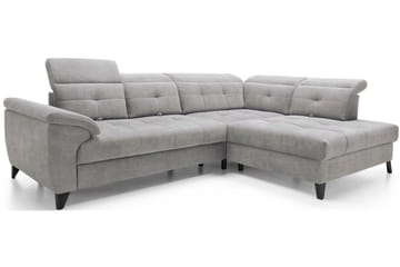 Inferne 5-seter Sofa med Sjeselong - Grå - Møbler - Sofaer - Sofaer med sjeselong