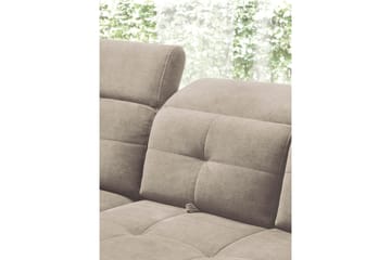 Inferne 5-seters Sofa med Sjeselong - Beige - Møbler - Sofaer - Sofaer med sjeselong