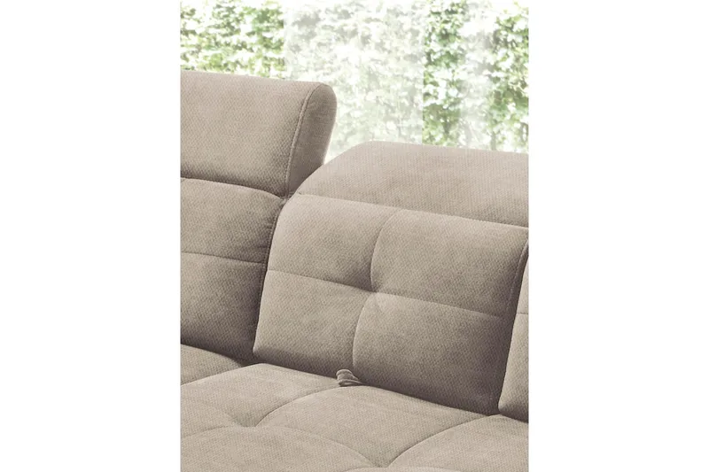 Inferne 5-seters Sofa med Sjeselong - Beige - Møbler - Sofaer - Sofaer med sjeselong