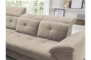 Inferne 5-seters Sofa med Sjeselong - Beige - Møbler - Sofaer - Sofaer med sjeselong