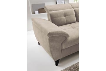 Inferne 5-seters Sofa med Sjeselong - Beige - Møbler - Sofaer - Sofaer med sjeselong