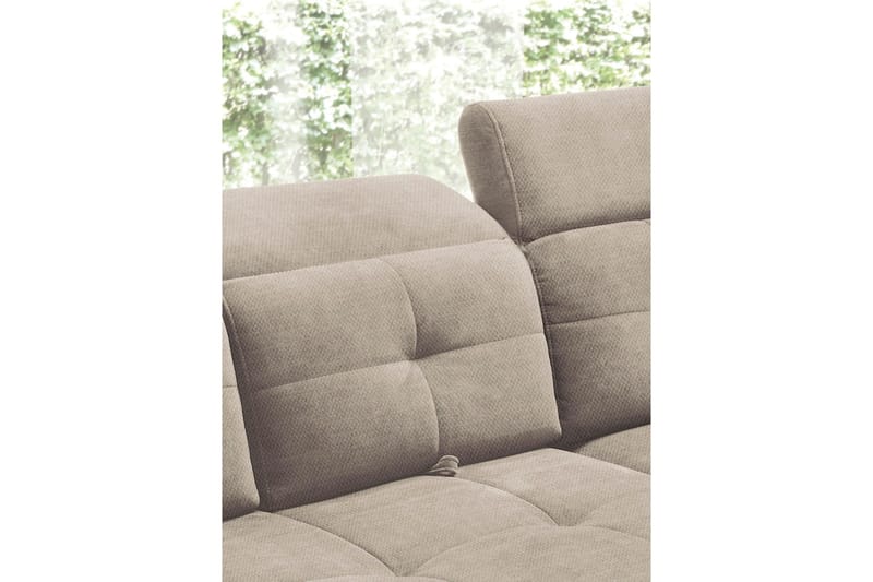 Inferne 5-seters Sofa med Sjeselong - Beige - Møbler - Sofaer - Sofaer med sjeselong