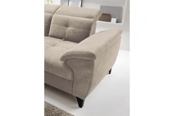 Inferne 5-seters Sofa med Sjeselong - Beige - Møbler - Sofaer - Sofaer med sjeselong