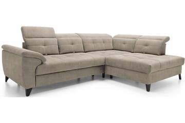 Inferne 5-seters Sofa med Sjeselong - Beige - Møbler - Sofaer - Sofaer med sjeselong