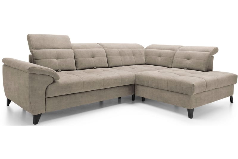 Inferne 5-seters Sofa med Sjeselong - Beige - Møbler - Sofaer - Sofaer med sjeselong
