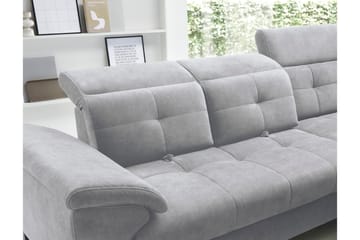 Inferne 5-seters Sofa med Sjeselong - Grå - Møbler - Sofaer - Sofaer med sjeselong