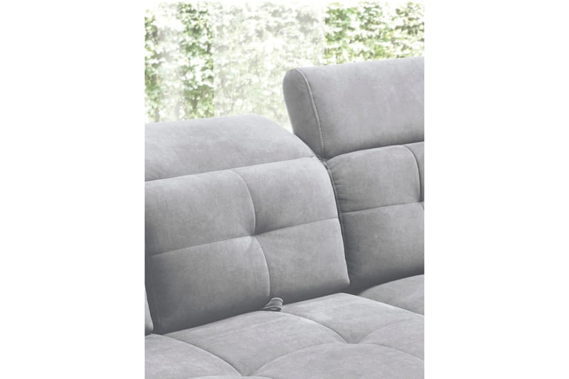 Inferne 5-seters Sofa med Sjeselong - Grå - Møbler - Sofaer - Sofaer med sjeselong