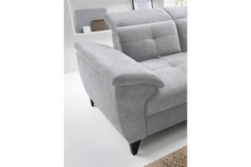 Inferne 5-seters Sofa med Sjeselong - Grå - Møbler - Sofaer - Sofaer med sjeselong