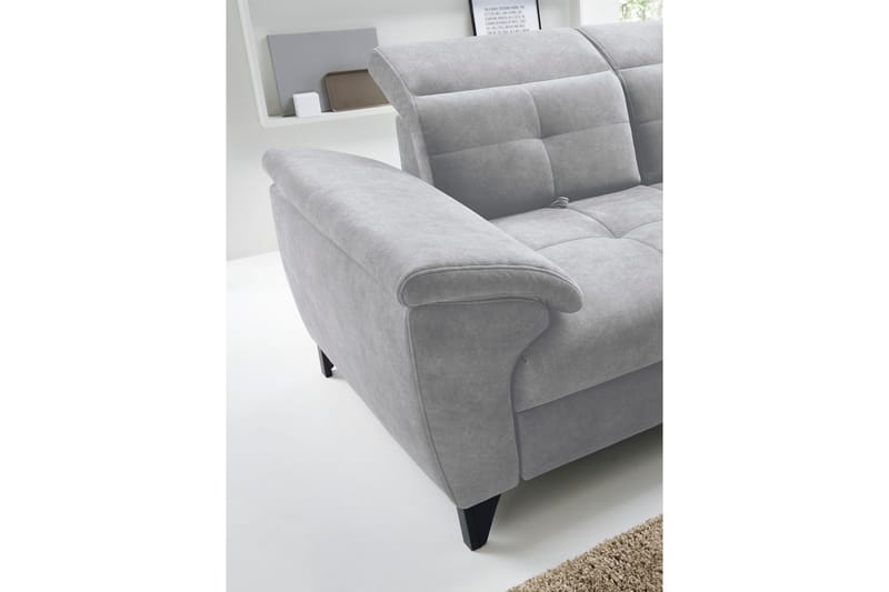 Inferne 5-seters Sofa med Sjeselong - Grå - Møbler - Sofaer - Sofaer med sjeselong