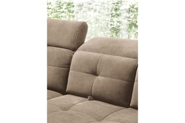 Inferne 5-seters Sofa med Sjeselong - Mørk beige - Møbler - Sofaer - Sofaer med sjeselong