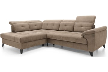 Inferne 5-seters Sofa med Sjeselong - Mørk beige - Møbler - Sofaer - Sofaer med sjeselong